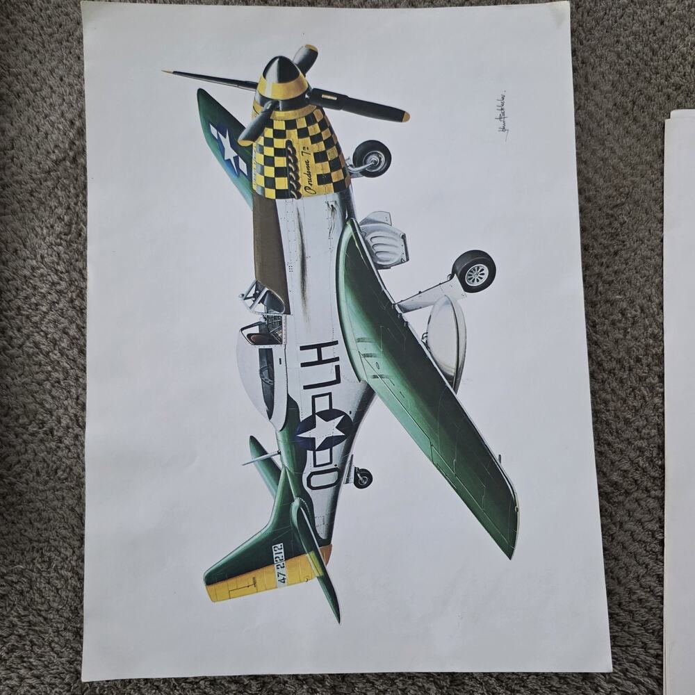 1979 Time Life Books WWII Aircraft Prints